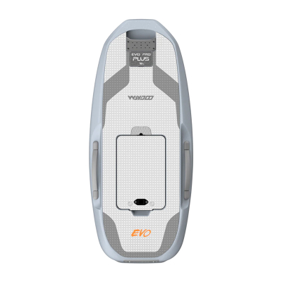 Dërrasë elektrike uji Waydoo Flyer EVO Pro Plus, motor 6000 W, bateri 2300 Wh, gri e bardhë