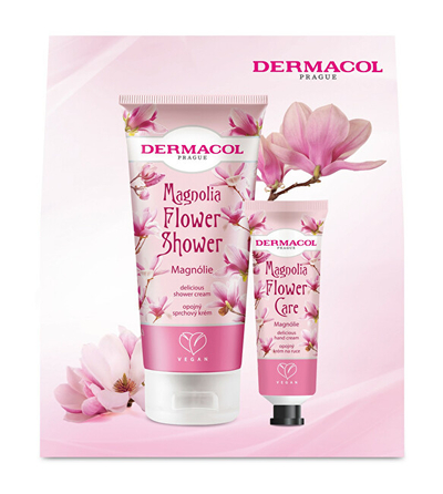 Set Krem dushi 200 ml + Krem për duar 30 ml Dermacol Magnolia Flower Care