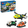 Set lodrash LEGO City 60505, aeroplan kamion shërbimi dhe hovercraft, shumëngjyrëshe