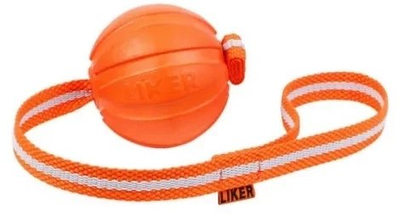 Lodër për qen LIKER LINE top me rrip, 5 cm, portokalli