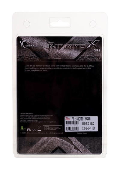 Memorie RAM G.Skill RipjawsX, DDR3, 16GB, 2133 MHz, CL12