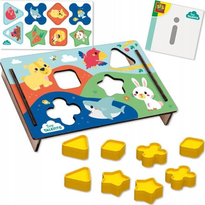 Puzzle formash druri SES Creative 13131, për mënd çuna e goca, 12m+, shumëngjyrësh
