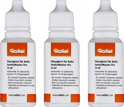 Lëng tymi Rollei SmokeMaster Pro, set me 3 copa, 12 ml