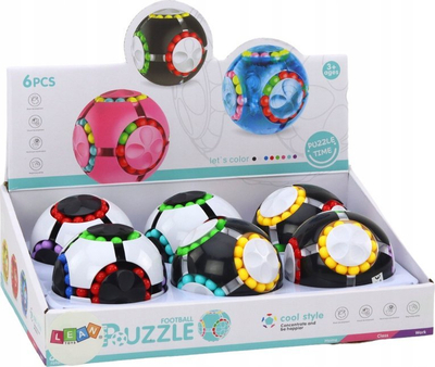 Lojë puzzle Leantoys Magic Ball Mix, top logjik shumëngjyrësh, për fëmijë dhe të rritur