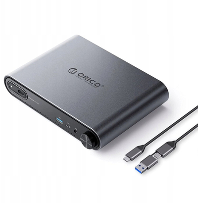Doking stacion Orico USB C, M.2 NVMe SATA, HDMI 4K 60Hz, PD 100W, gri