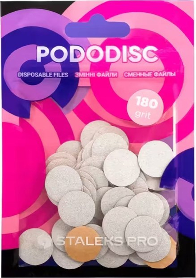 Disqe zëvendësuese pedikyr Staleks Pro Pododisc S PDF-15, 50 copë, njëpërdorimëshe, të zeza