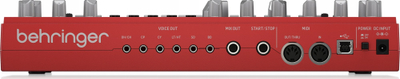 Машина за ритам Behringer RD-6 Rhythm Designer, аналогна, со дисторзија, црвена