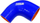 Redukcion silikoni TurboWorks Pro, 90°, 63-102mm, blu