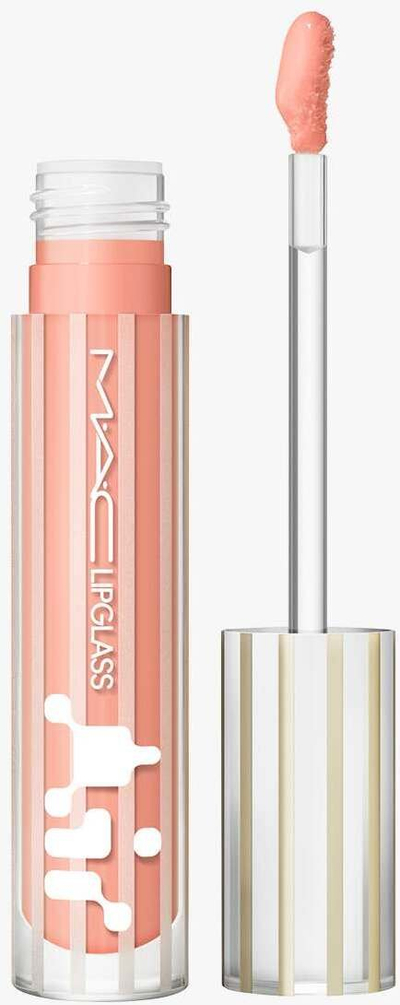 Lipgloss MAC Lipglass Air Spritz, shkëlqim i lartë, 5 ml, ngjyrë pjeshke