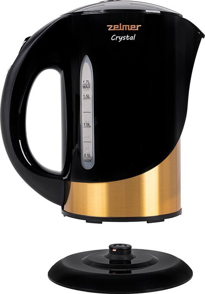 Çajnik elektrik Zelmer ZCK7630 Crystal, 1.7L, 2200W, i zi gold