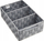 Kosh organizimi Wenko Adria Small, 32x21x10cm, plastik i gërshetuar, gri