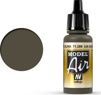 Bojë akrilike Vallejo Model Air IJA Olive Green, 17ml, mat, jeshile ulliri