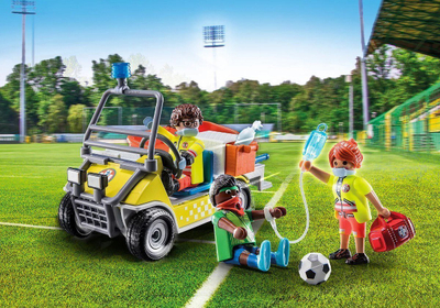 Set lodrash Playmobil City Life 71204 Medical Team Rescue Cart, 42 copa, për mosha 4-10 vjeç, shumëngjyrësh