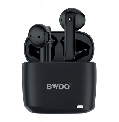 Kufje pa tela Bwoo TWS BW94, Bluetooth 5.3, USB C, të zeza