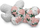 Jastëk për bebe Sensillo Butterfly, 26x35cm, material minki dhe pambuk, me lule gri