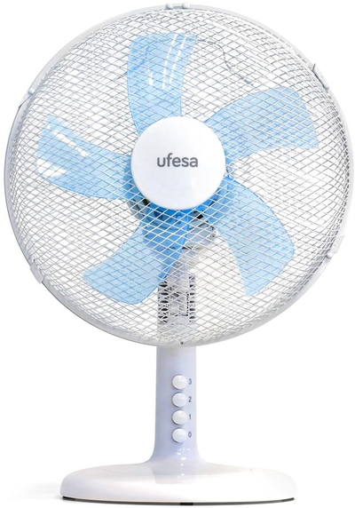 Ventilator tavoline Ufesa TF0400, 50W, 3 shpejtësi, i bardhë