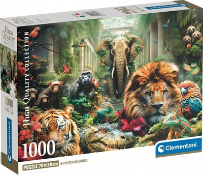 Puzzle Clementoni Mystic Jungle, 1000 copa, shumëngjyrësh