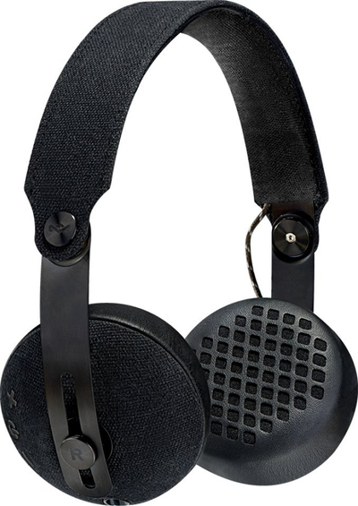 Kufje on ear House of Marley Rise BT, Bluetooth, me mikrofon, të zeza