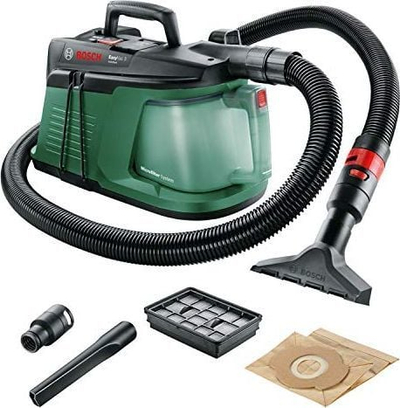 Fshesë industriale Bosch EasyVac 3, për pastrim të thatë, portative, jeshile