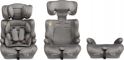 Авто седиште 3 во 1 i Size, 76 150 cm, потпора за новороденче, сиво