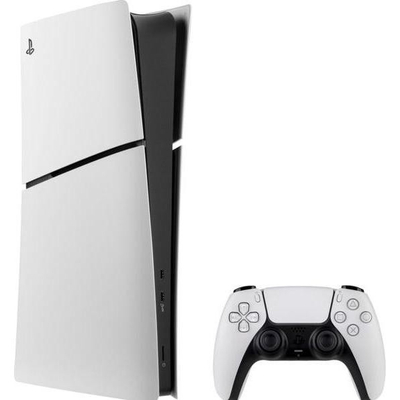 Konzolë lojërash Sony PlayStation 5 Slim Digital Edition, 825GB SSD, 4K, bardh e zezë