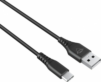 Kabllo Trust USB-A-USB-C, 3m, e zezë