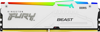 Modul i memories Kingston Fury Beast White RGB 32GB DDR5 5600 CL36, AMD EXPO