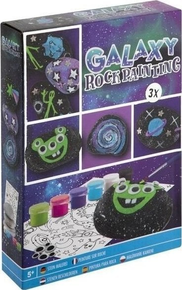 Set pikturimi me gure Grafix Galaxy Rock Painting, 3x, multicolor