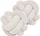 Set me jastëkë zbukurimi MALNI, bouclé, 19 x 19 cm, e bardhë