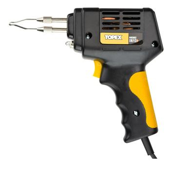Пиштол за лемење Topex 44E002, 100W, 230V, портокалов