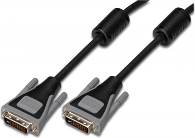 Kabllo Digitus, DVI-D - DVI-D, 3m, e zezë