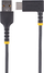 Kabllo karikimi StarTech.com USB A në USB C, 15cm, 3A, kënd i djathtë, i zi