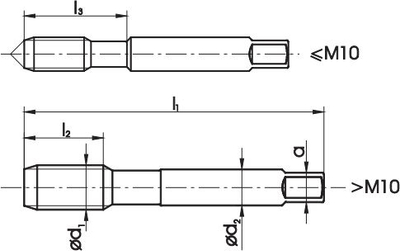 Set çegeza për fije MCS TAP-SET HSS M32x1.5, DIN 2181, për metal