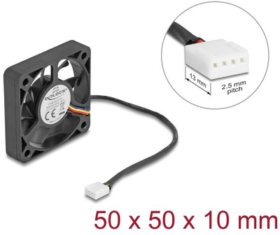 Ventilator PC Delock Axial, 50 x 50 x 10 mm, 12 V DC, i zi