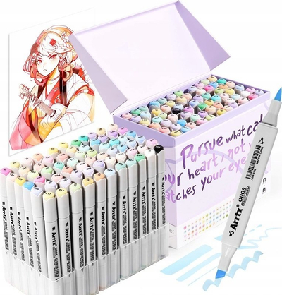 Set markuesish Arrtx OROS, 66 copë, bojë alkooli, ngjyra pastel