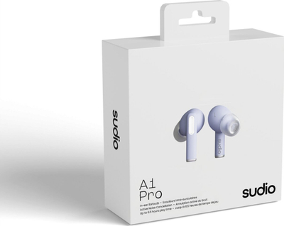 Безжични во-уво слушалки Sudio A1 Pro, со ANC, блутут, виолетови