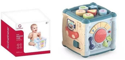 Lodër edukative Ciuciubabka Educational Cube, drita, tinguj, shumëngjyrëshe