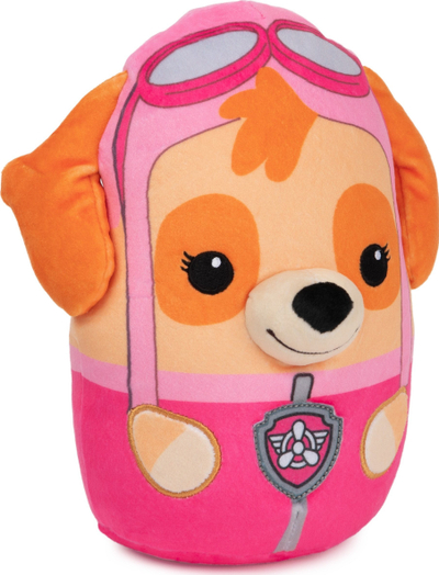 Lodër pelushi GUND PAW Patrol Squishy Skye, 20 cm, rozë portokalli