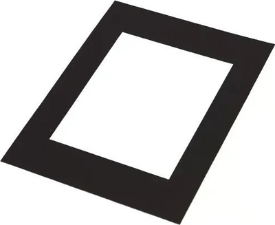 Karton passepartout Focus 40x60, për foto 30x45, i zi