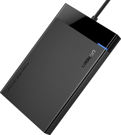 Kuti eksterne Ugreen 2.5" SATA HDD SSD, USB 3.0, e zezë