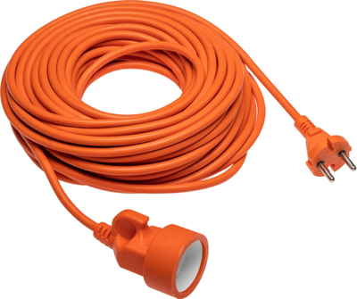 Kabllo zgjatuese kopshti GTV Uni, 10m, 2x1.0mm², portokalli