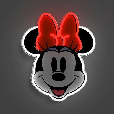 Dekor LED Yellowpop Disney Minnie Printed Face, neon, multicolor