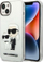 Mbulesë telefoni Karl Lagerfeld KLHCP14MHNKCTGT, për iPhone 14 Plus, e tejdukshme, me shkëlqim