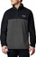 Xhaketë fleece Columbia Steens Mountain Half Zip për burra, poliester, e zezë me gri