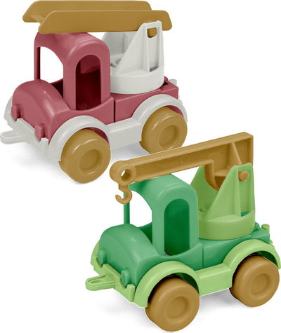 Set lodra makina RePlay Kid Cars Wader 43100, zjarrfikëse dhe vinç, plastikë e ricikluar, shumëngjyrësh