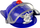Lodër helmetë policie Leantoys, me dritë e me zë, blu