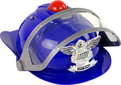 Lodër helmetë policie Leantoys, me dritë e me zë, blu