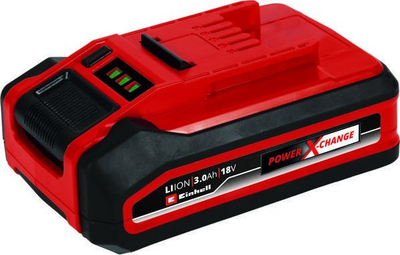 Bateri për makinë Einhell Power X-Change Plus 18V, 3Ah, Li-Ion, e kuqe