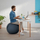 Top ulës Leitz Ergo Cosy, 65cm, kadife, gri