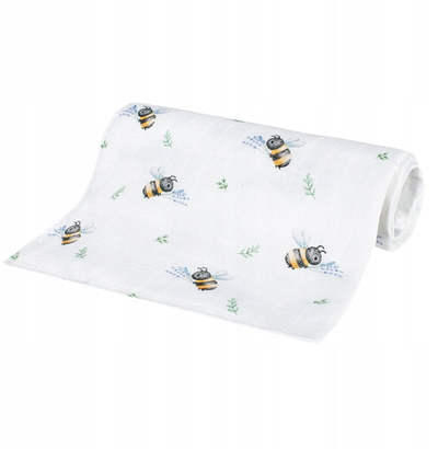 Pelene për bebe Luxury, 75x75cm, fibra bambuje, me bletëza
